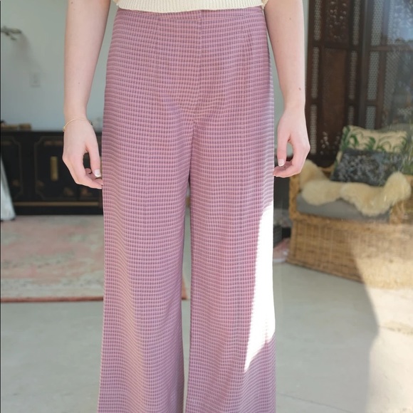 ISO Mr. Larkin pink check/plaid Arlene pants - Picture 3 of 6